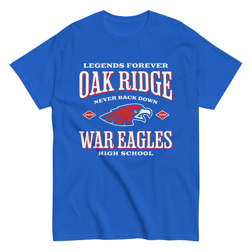 Oak Ridge High School War Eagles Royal Blue Classic Unisex T-shirt 230