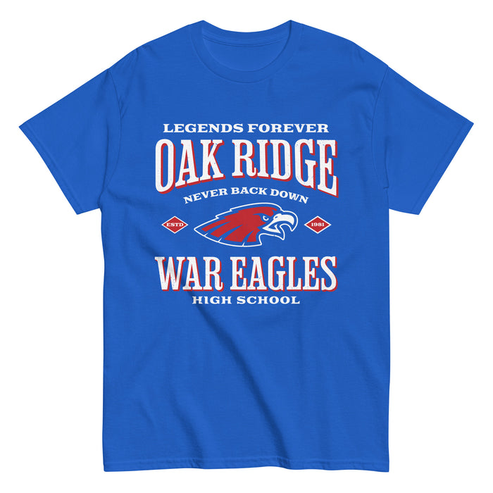Oak Ridge High School War Eagles Royal Blue Classic Unisex T-shirt 230