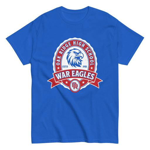 Oak Ridge High School War Eagles Royal Blue Classic Unisex T-shirt 212