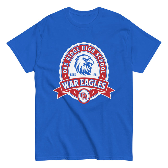 Oak Ridge High School War Eagles Royal Blue Classic Unisex T-shirt 212