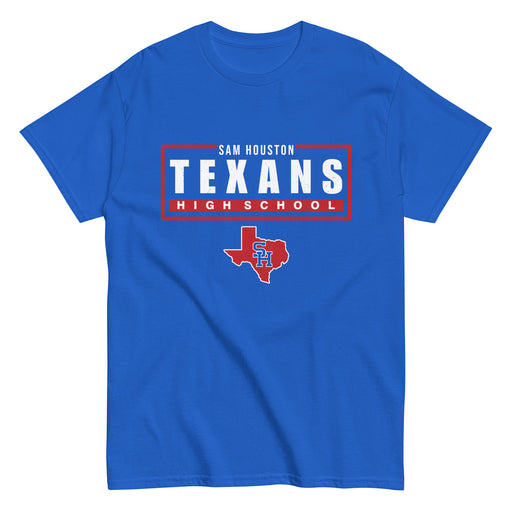 Sam Houston High School Texans Royal Blue Classic Unisex T-shirt 049