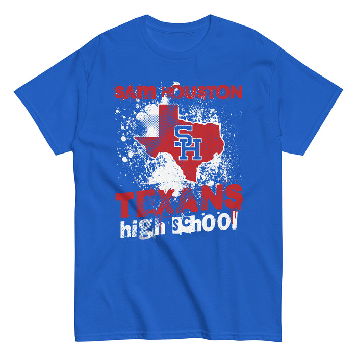 Sam Houston High School Texans Royal Blue Classic Unisex T-shirt 205