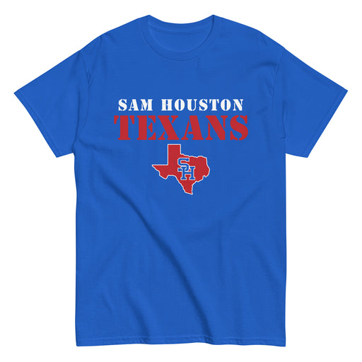 Sam Houston High School Texans Royal Blue Classic Unisex T-shirt 017