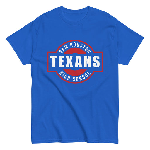 Sam Houston High School Texans Royal Blue Classic Unisex T-shirt 011