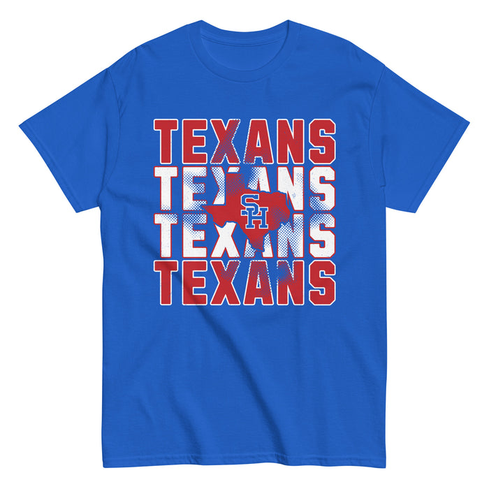 Sam Houston High School Texans Royal Blue Classic Unisex T-shirt 233