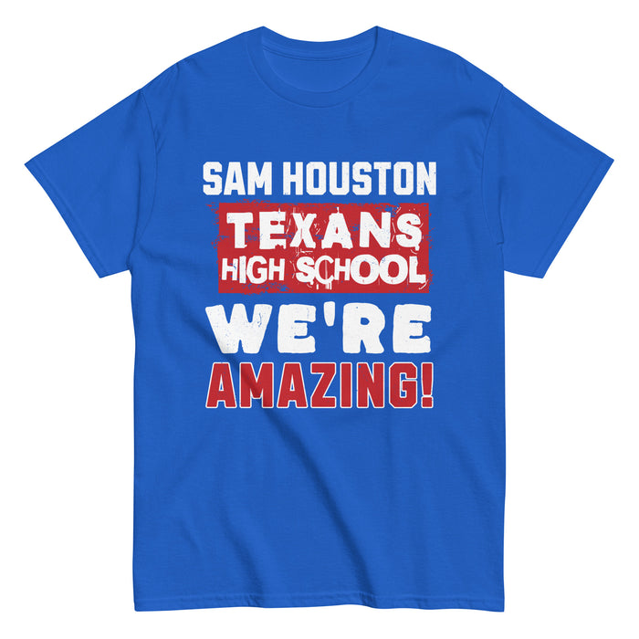 Sam Houston High School Texans Royal Blue Classic Unisex T-shirt 231