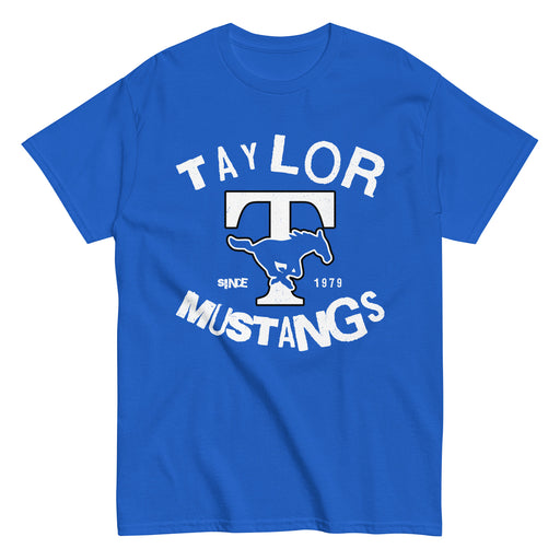 Taylor High School Mustangs Royal Blue Classic Unisex T-shirt 228