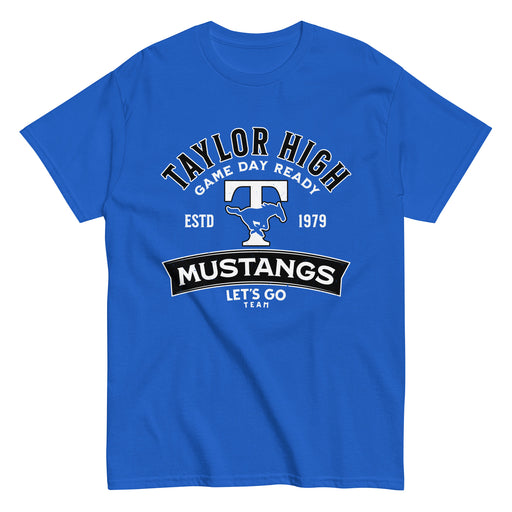 Taylor High School Mustangs Royal Blue Classic Unisex T-shirt 221
