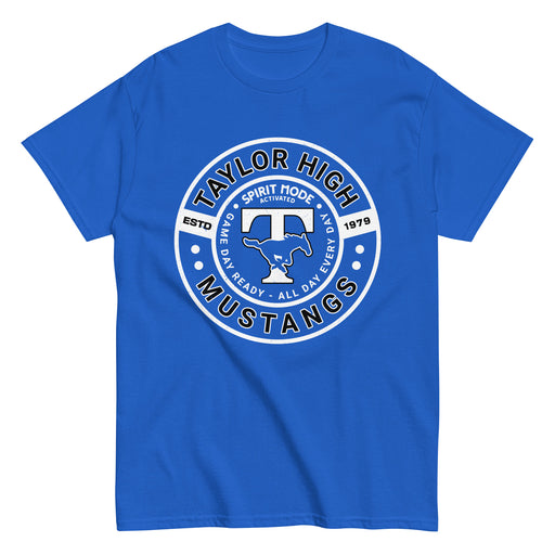 Taylor High School Mustangs Royal Blue Classic Unisex T-shirt 239