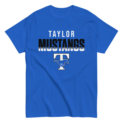 Taylor High School Mustangs Royal Blue Classic Unisex T-shirt 024