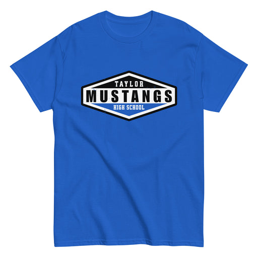 Taylor High School Mustangs Royal Blue Classic Unisex T-shirt 009
