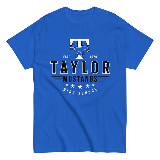 Taylor High School Mustangs Royal Blue Classic Unisex T-shirt 217