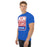 Side view of Sam Houston High School Texans Royal Blue Classic Unisex T-shirt 001