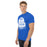 Side view of Taylor High School Mustangs Royal Blue Classic Unisex T-shirt 219