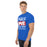 Side view of Dickinson High School Gators Royal Blue Classic Unisex T-shirt 240