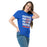 Woman wearing Duncanville High School Panthers Royal Blue Classic Unisex T-shirt 235