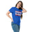 Woman wearing Duncanville High School Panthers Royal Blue Classic Unisex T-shirt 098