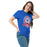 Woman wearing Duncanville High School Panthers Royal Blue Classic Unisex T-shirt 212