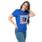 Woman wearing Duncanville High School Panthers Royal Blue Classic Unisex T-shirt 223