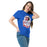 Woman wearing Duncanville High School Panthers Royal Blue Classic Unisex T-shirt 219