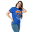 Woman wearing Grand Oaks High School Grizzlies Classic Unisex Royal T-shirt 204