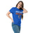 Woman wearing Grand Oaks High School Grizzlies Classic Unisex Royal T-shirt 017