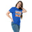 Woman wearing Grand Oaks High School Grizzlies Classic Unisex Royal T-shirt 238