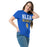 Woman wearing Klein High School Bearkats Royal Blue Classic Unisex T-shirt 017