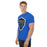 Man wearing Hebron High School Hawks Royal Blue Classic Unisex T-shirt 225