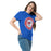 Woman wearing Oak Ridge High School War Eagles Royal Blue Classic Unisex T-shirt 216