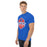 Man wearing Sam Houston High School Texans Royal Blue Classic Unisex T-shirt 209