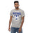 Man wearing Taylor High School Mustangs Grey Classic Unisex T-shirt 204