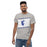 Man wearing St. Frederick High School Warriors Grey Classic Unisex T-shirt 223