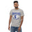 Man wearing St. Frederick High School Warriors Grey Classic Unisex T-shirt 213