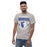 Man wearing St. Frederick High School Warriors Grey Classic Unisex T-shirt 204