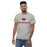 Man wearing Cypress Woods High School Wildcats Heather Grey Classic Unisex T-shirt 233