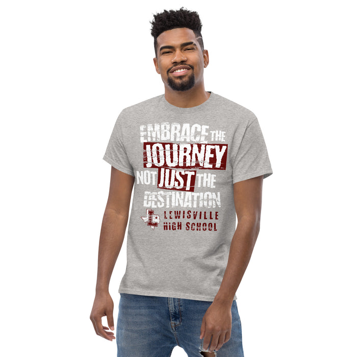 Front view of Lewisville High School Farmers Grey Classic Unisex T-shirt 232