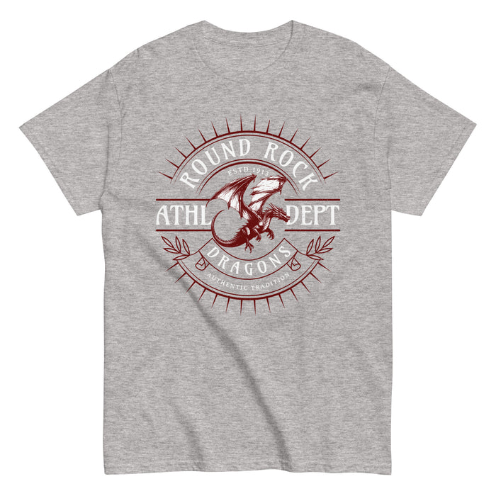 Round Rock High School Dragons Grey Classic Unisex T-shirt 201