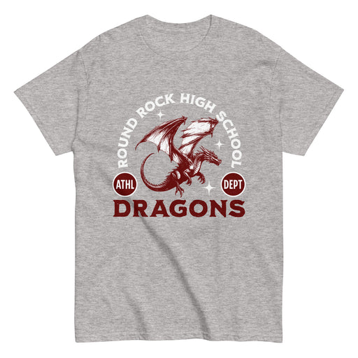 Round Rock High School Dragons Grey Classic Unisex T-shirt 208