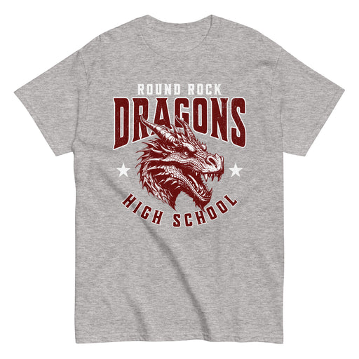 Round Rock High School Dragons Grey Classic Unisex T-shirt 213