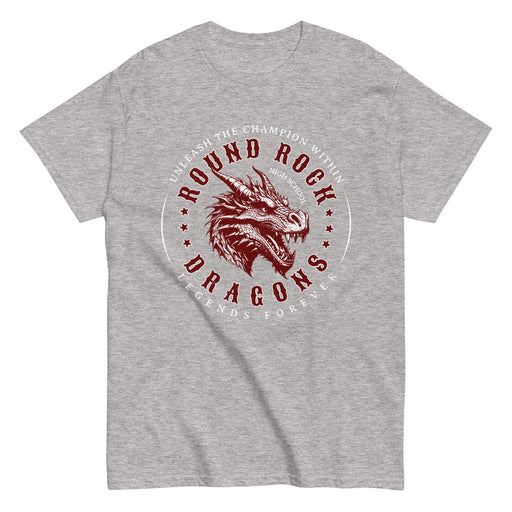 Round Rock High School Dragons Grey Classic Unisex T-shirt 214