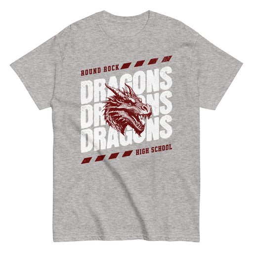 Round Rock High School Dragons Grey Classic Unisex T-shirt 223