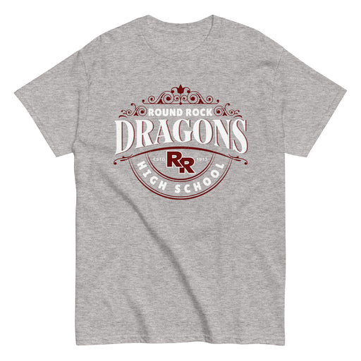 Round Rock High School Dragons Grey Classic Unisex T-shirt 211