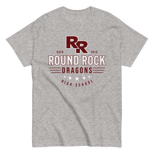 Round Rock High School Dragons Grey Classic Unisex T-shirt 217