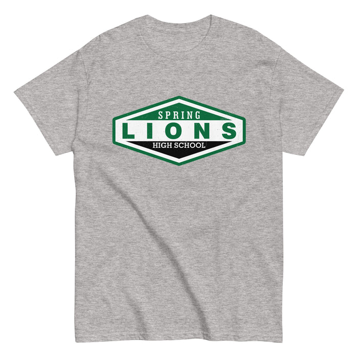 Spring High School Lions Grey Classic Unisex T-shirt 009