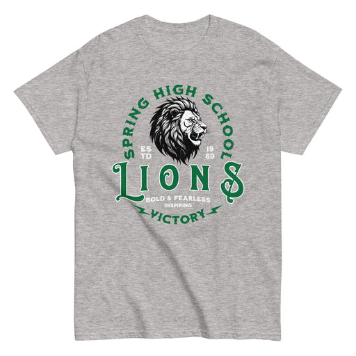 Spring High School Lions Grey Classic Unisex T-shirt 206