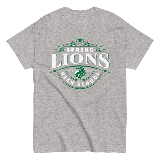 Spring High School Lions Grey Classic Unisex T-shirt 211