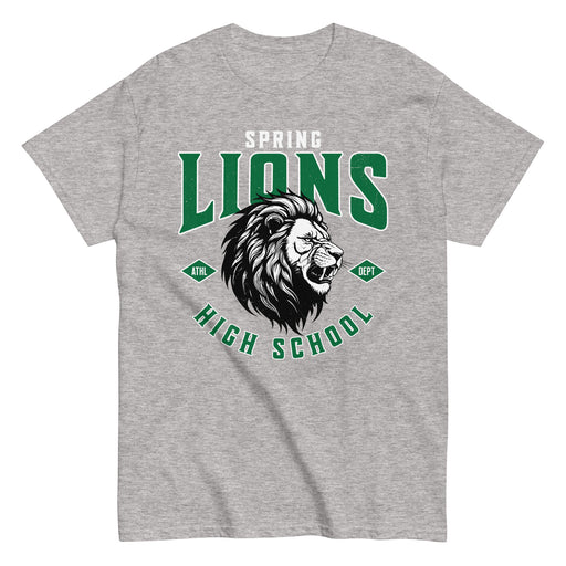 Spring High School Lions Grey Classic Unisex T-shirt 213