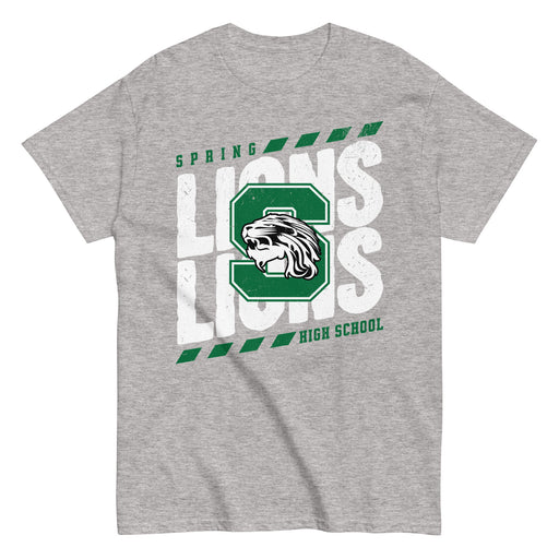 Spring High School Lions Grey Classic Unisex T-shirt 223