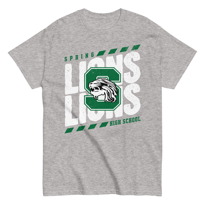 Spring High School Lions Grey Classic Unisex T-shirt 223